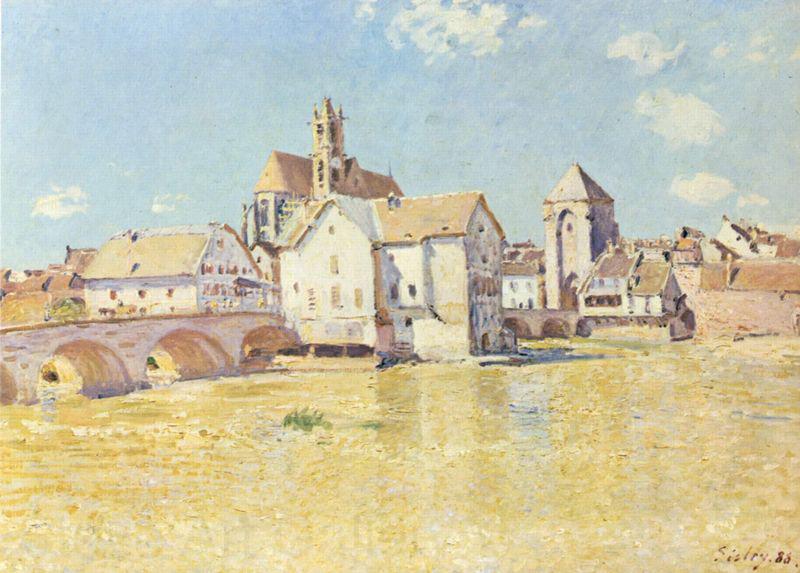 Alfred Sisley Brucke von Moret in der Morgensonne Germany oil painting art